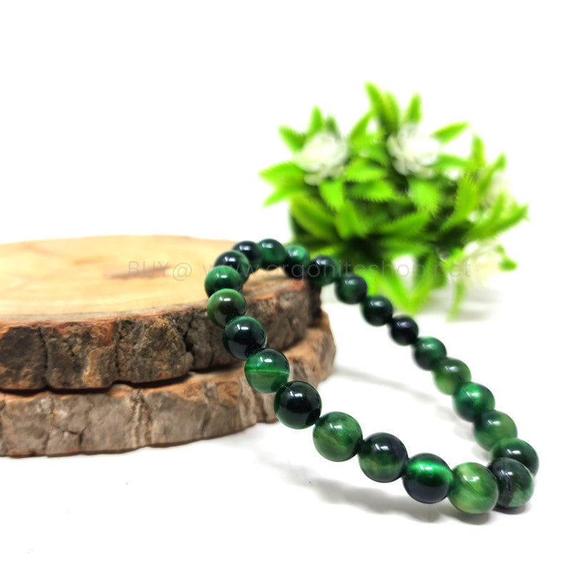 Green Tiger Eye Healing Crystal Bracelet